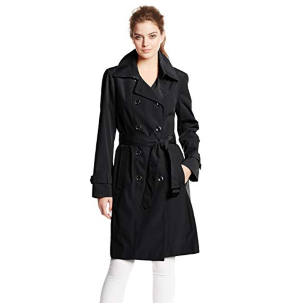 Calvin Klein Double Breasted Belted Trench Coat